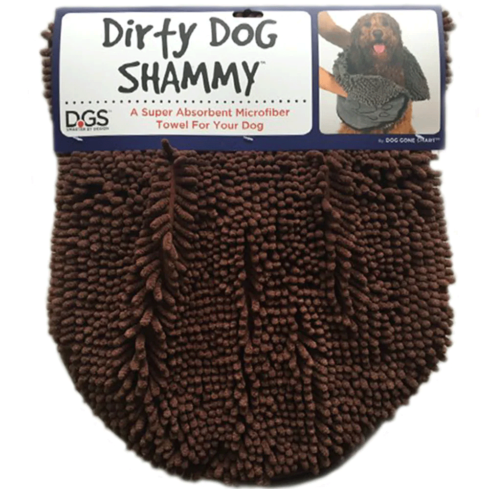 King Wholesale Pet Supplies - DGS Dirty Dog Shammy Towel Brown